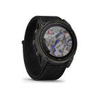 Garmin Enduro 3 Solar Sapphire GPS Multisport Smartwatch - Black/Carbon Gray DLC Titanium, Ultra-Fit Nylon Strap