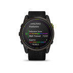 Garmin Enduro 3 Solar Sapphire GPS Multisport Smartwatch - Black/Carbon Gray DLC Titanium, Ultra-Fit Nylon Strap