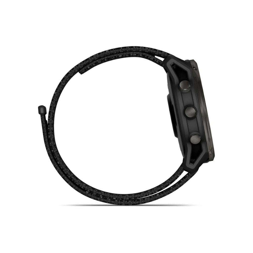 Garmin Enduro 3 Solar Sapphire GPS Multisport Smartwatch - Black/Carbon Gray DLC Titanium, Ultra-Fit Nylon Strap