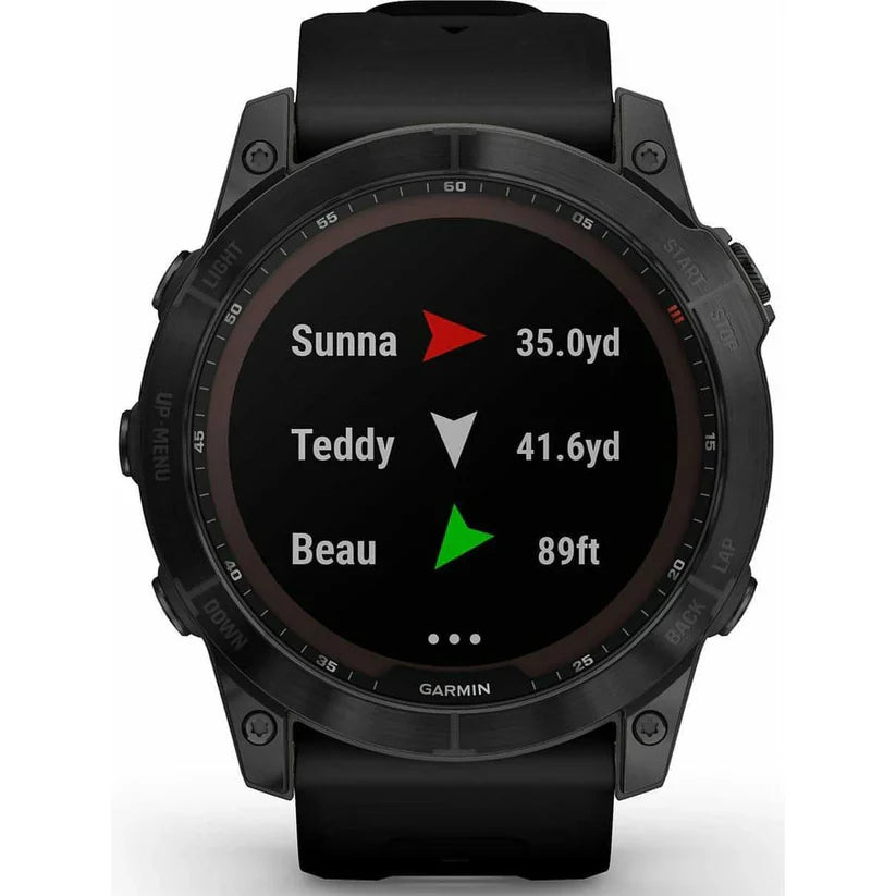 Garmin Fenix 7X Sapphire Solar HRM GPS Multisport Watch – Black
