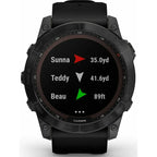 Garmin Fenix 7X Sapphire Solar HRM GPS Multisport Watch – Black