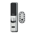 Yunity Brushed Nickel - Smart Escutcheon Smart Door Lock To Suit Pull Bars, Auto Locks, Slam Shut Multi Points
