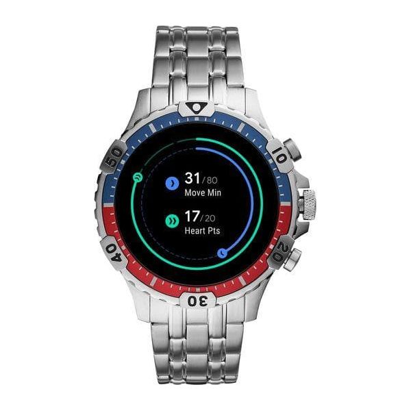 FOSSIL Garrett HR FTW4040 - Stainless Steel, 46 mm