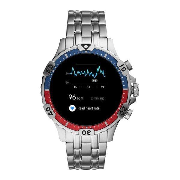 FOSSIL Garrett HR FTW4040 - Stainless Steel, 46 mm