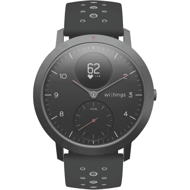 Withings 40mm Sport Smartwatch - HWA03b - Black sport all inter