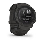 Garmin Instinct 2S SOLAR, Smaller Rugged GPS Smartwatch, Built-in Sports Apps and Health Monitoring, Solar Charging and Ultratough Design Features, Graphite
