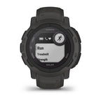Garmin Instinct 2S SOLAR, Smaller Rugged GPS Smartwatch, Built-in Sports Apps and Health Monitoring, Solar Charging and Ultratough Design Features, Graphite