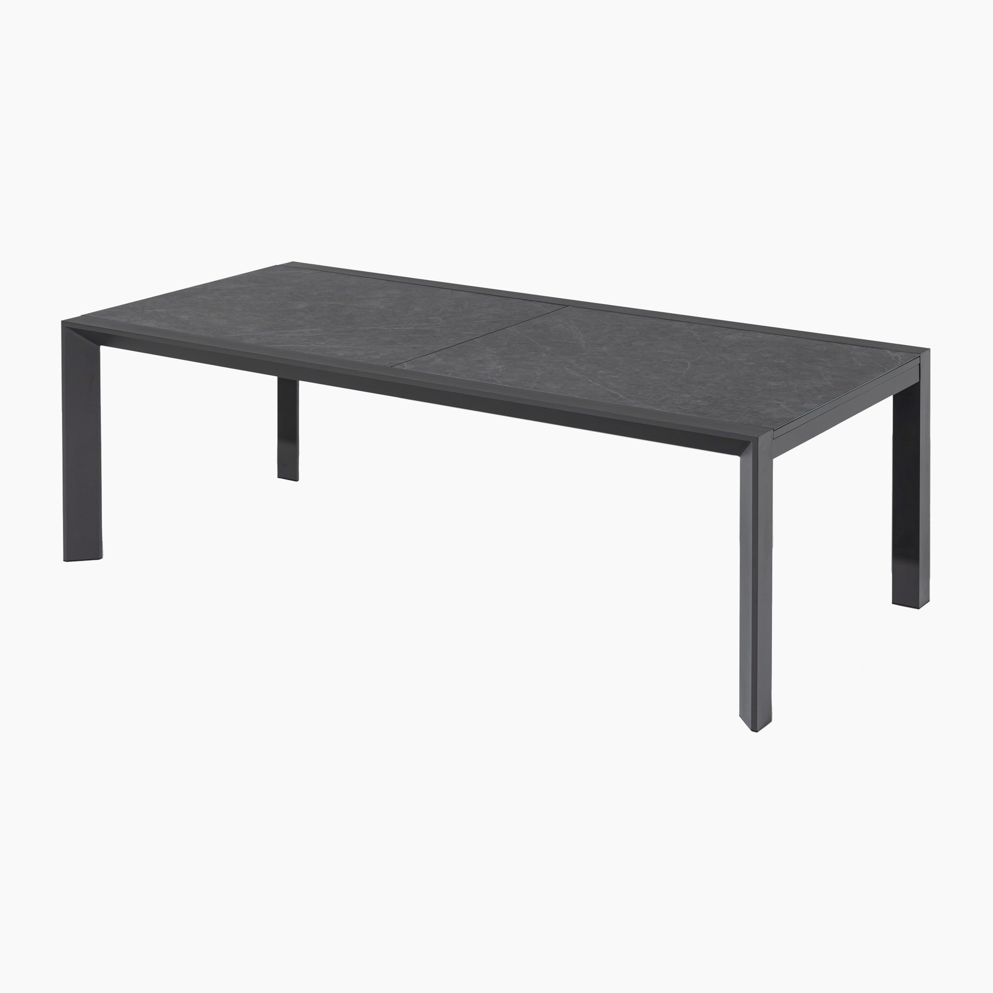 Palma 8 Seat Rope Extending Dining Set in Grey