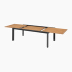 Palma 8 Seat Rope Extending Teak Dining Set in Grey