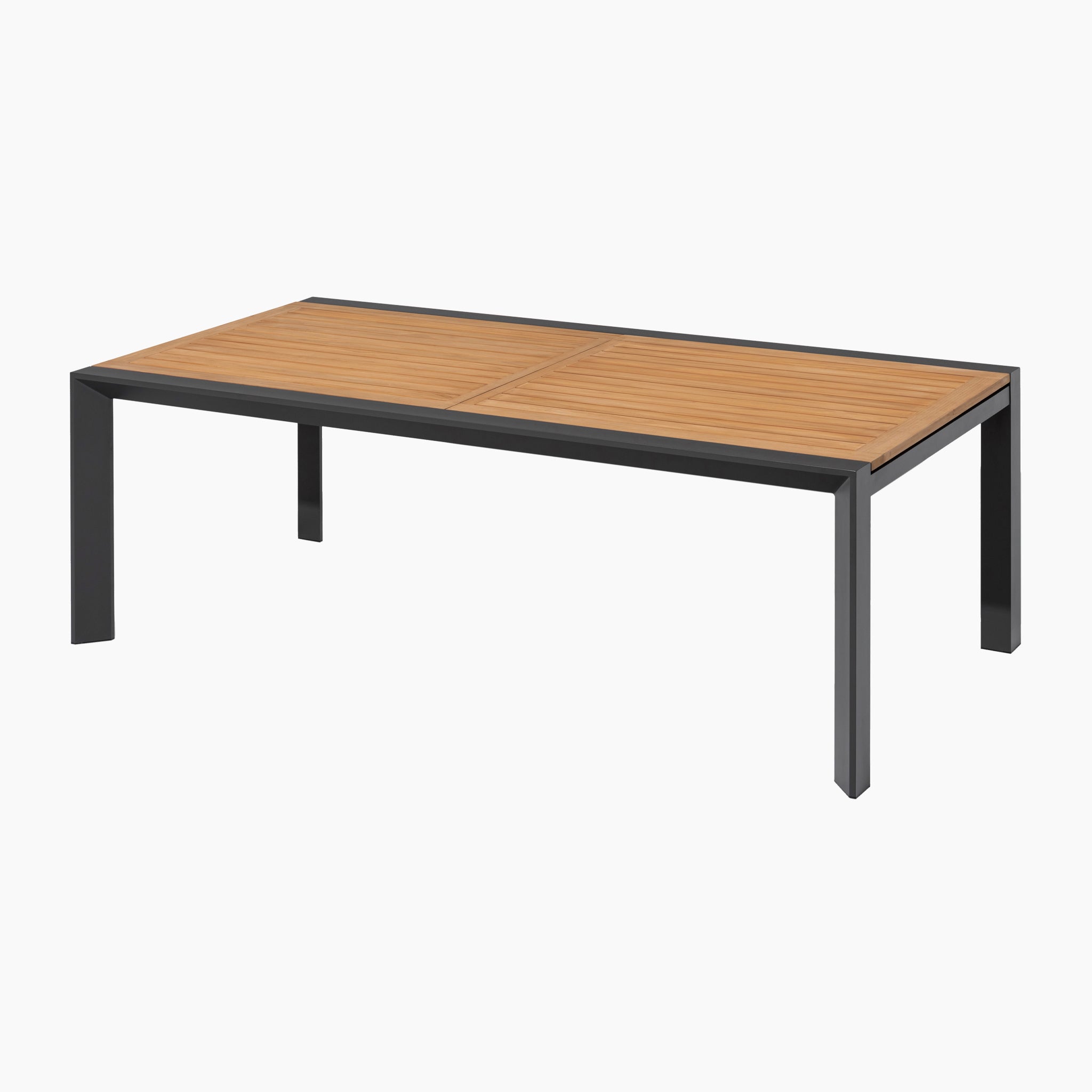 Palma 8 Seat Rope Extending Teak Dining Set in Grey