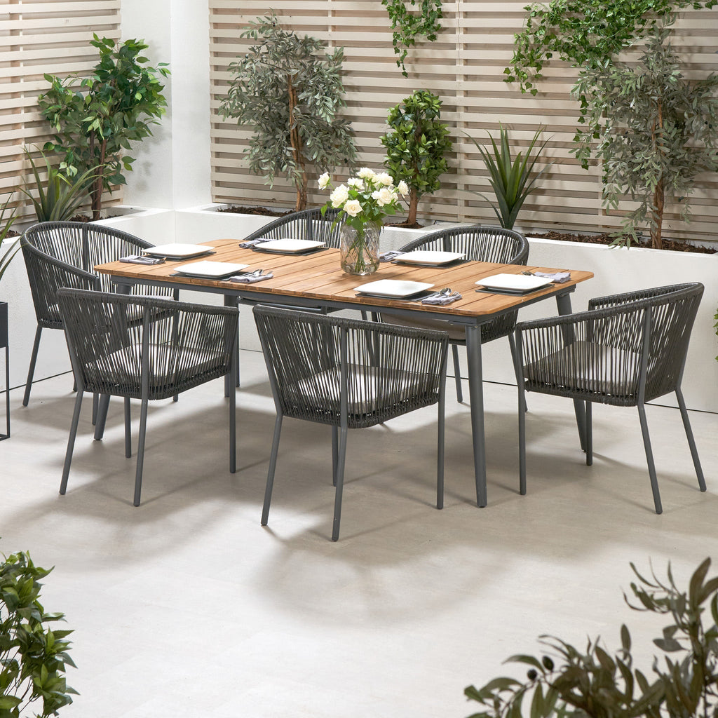 Pacific Lifestyle - Reims Dining Set in Grey