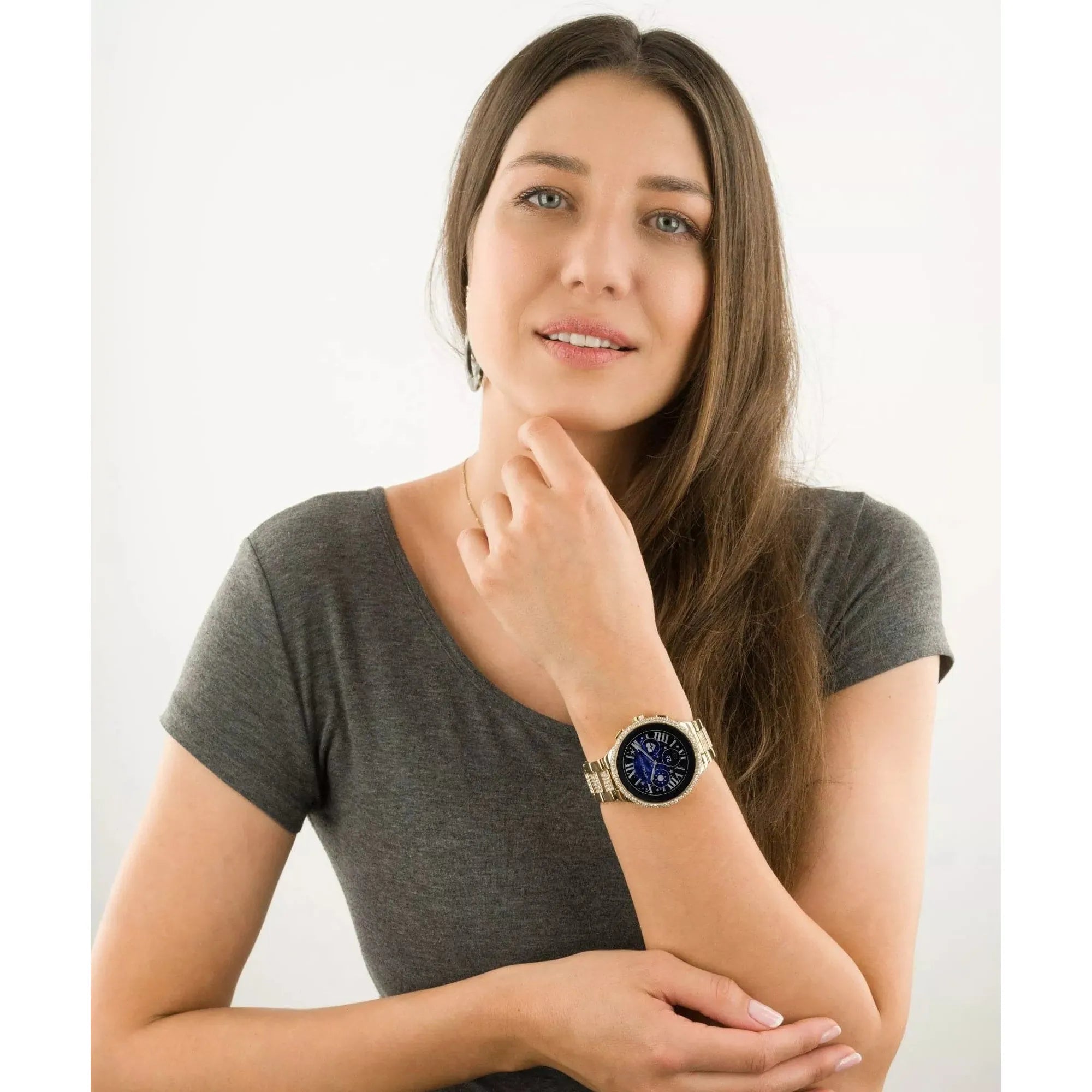 Michael Kors 44mm Gen 6 Camille MKT5146 - Gold Steel, Smartwatch