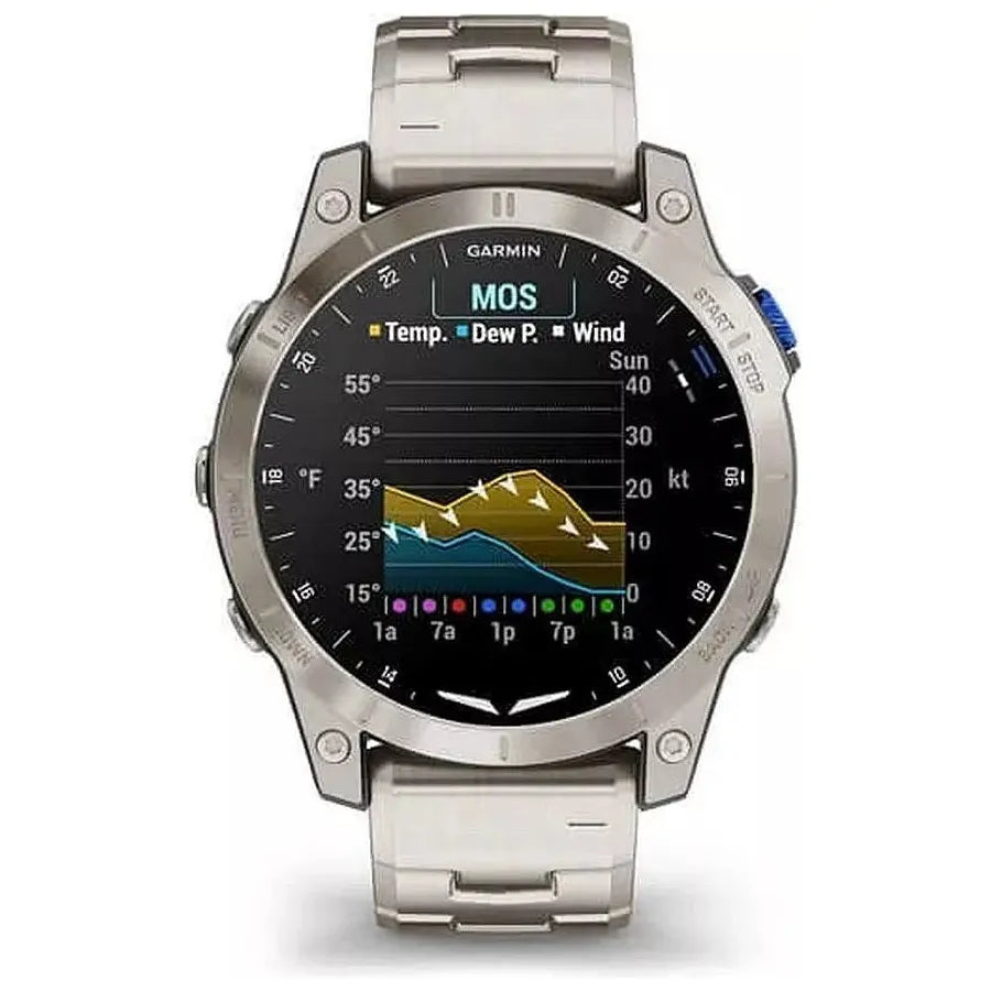 Garmin D2 Mach 1 Pro Aviator Smartwatch – GPS Moving Map, Aviation Weather, AMOLED Display, Flashlight