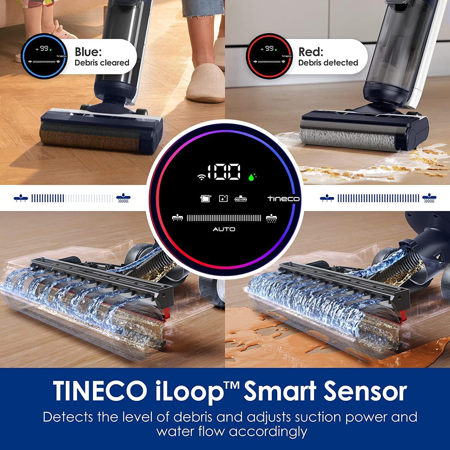 Tineco FLOOR ONE S5  Cordless, Lightweight, Smart Wet/Dry Vacuum Cleaner