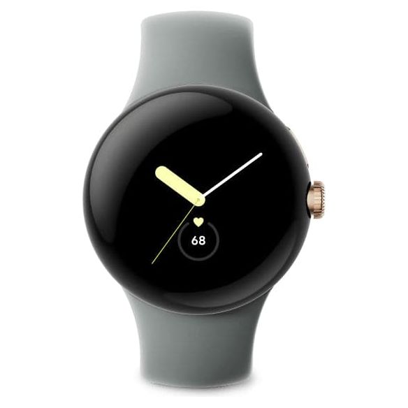 Google Pixel Watch LTE – Android Smartwatch with Activity & Heart Rate Tracking – Champagne Gold Stainless Steel Case with Hazel Band