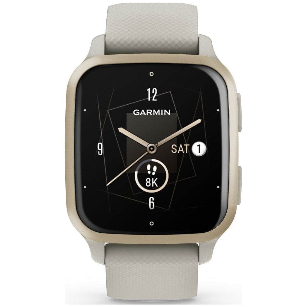 Garmin Venu Sq 2 Music - French Grey & Cream Gold