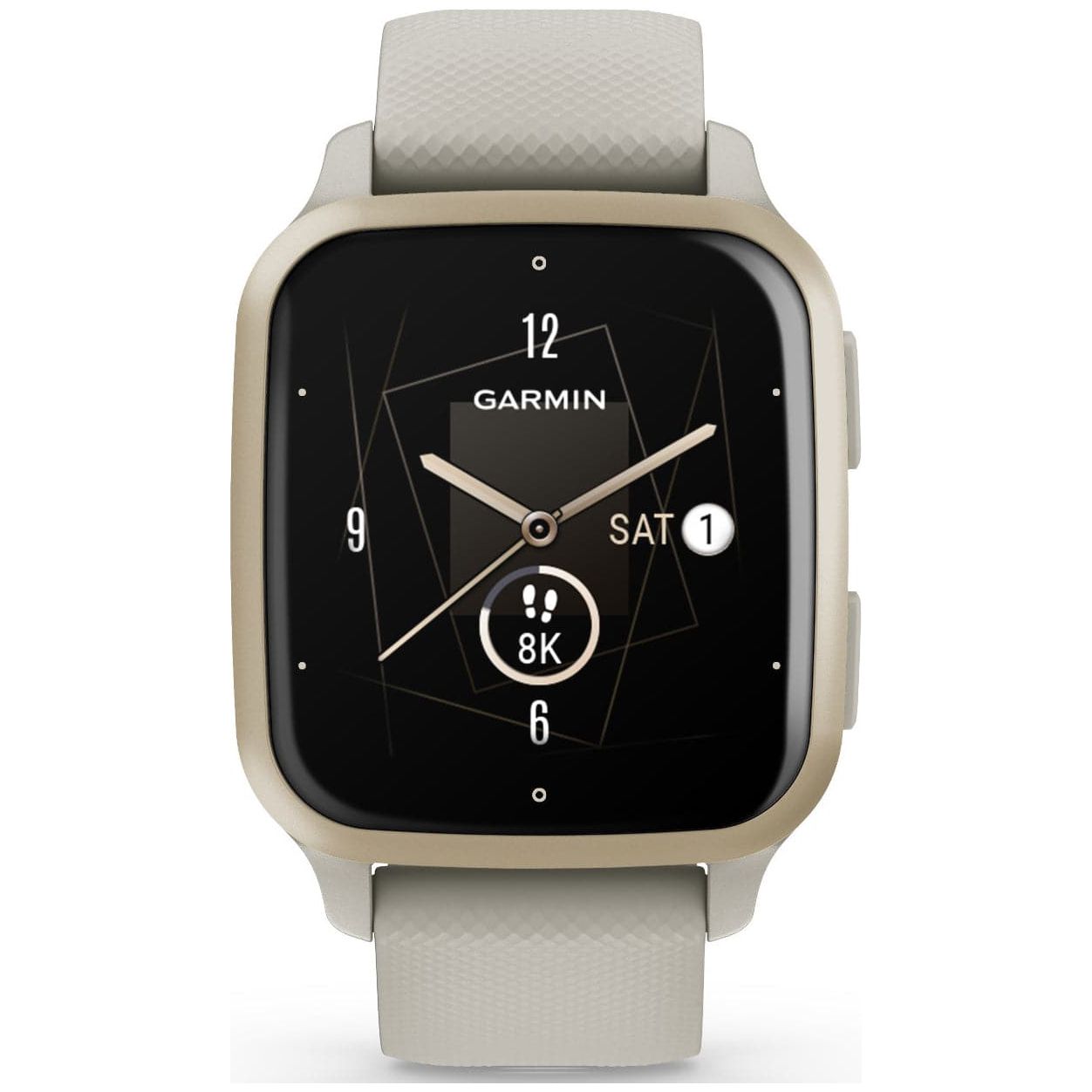 Garmin Venu Sq 2 Music - French Grey & Cream Gold